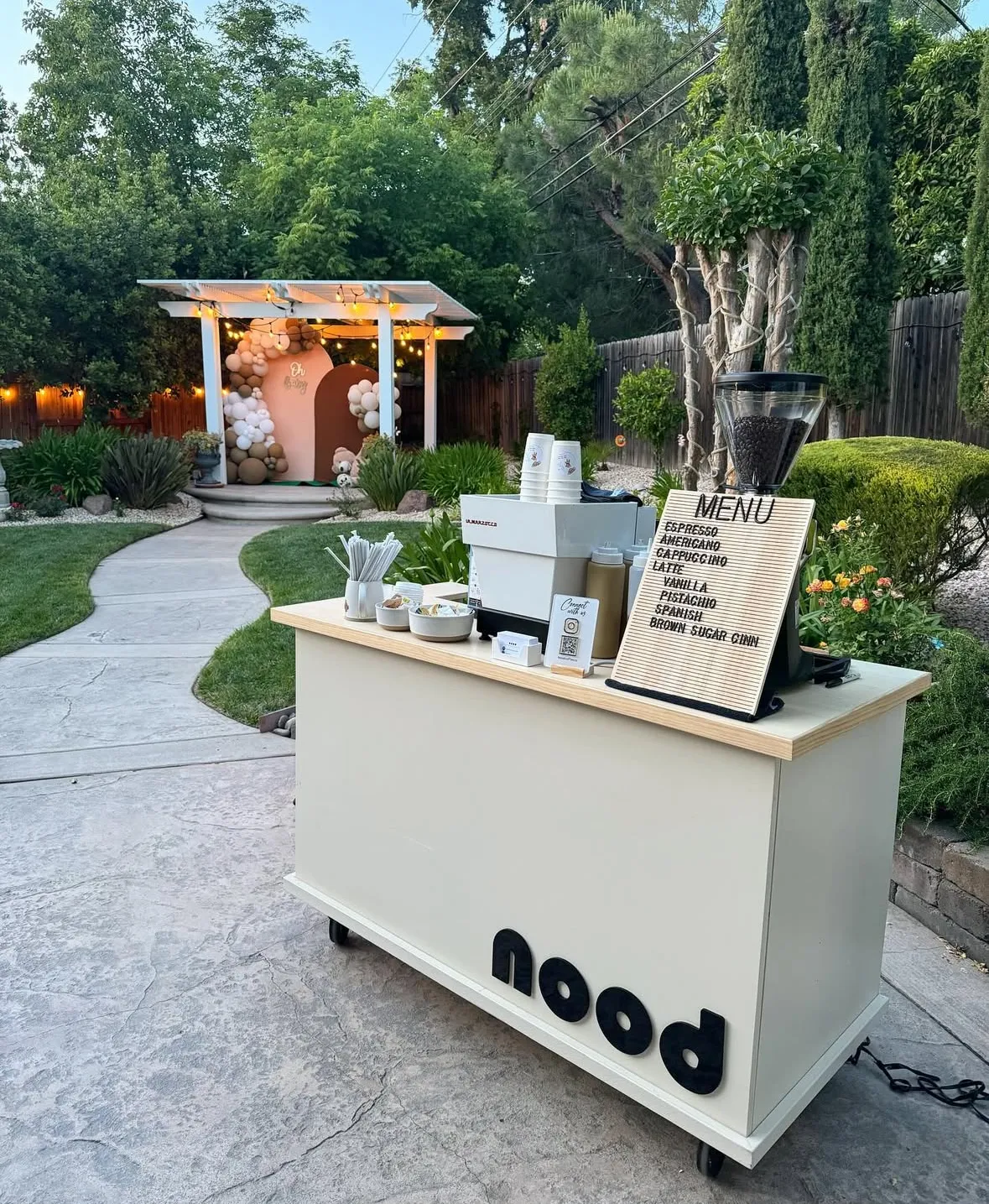 Nood Coffee event setup 9