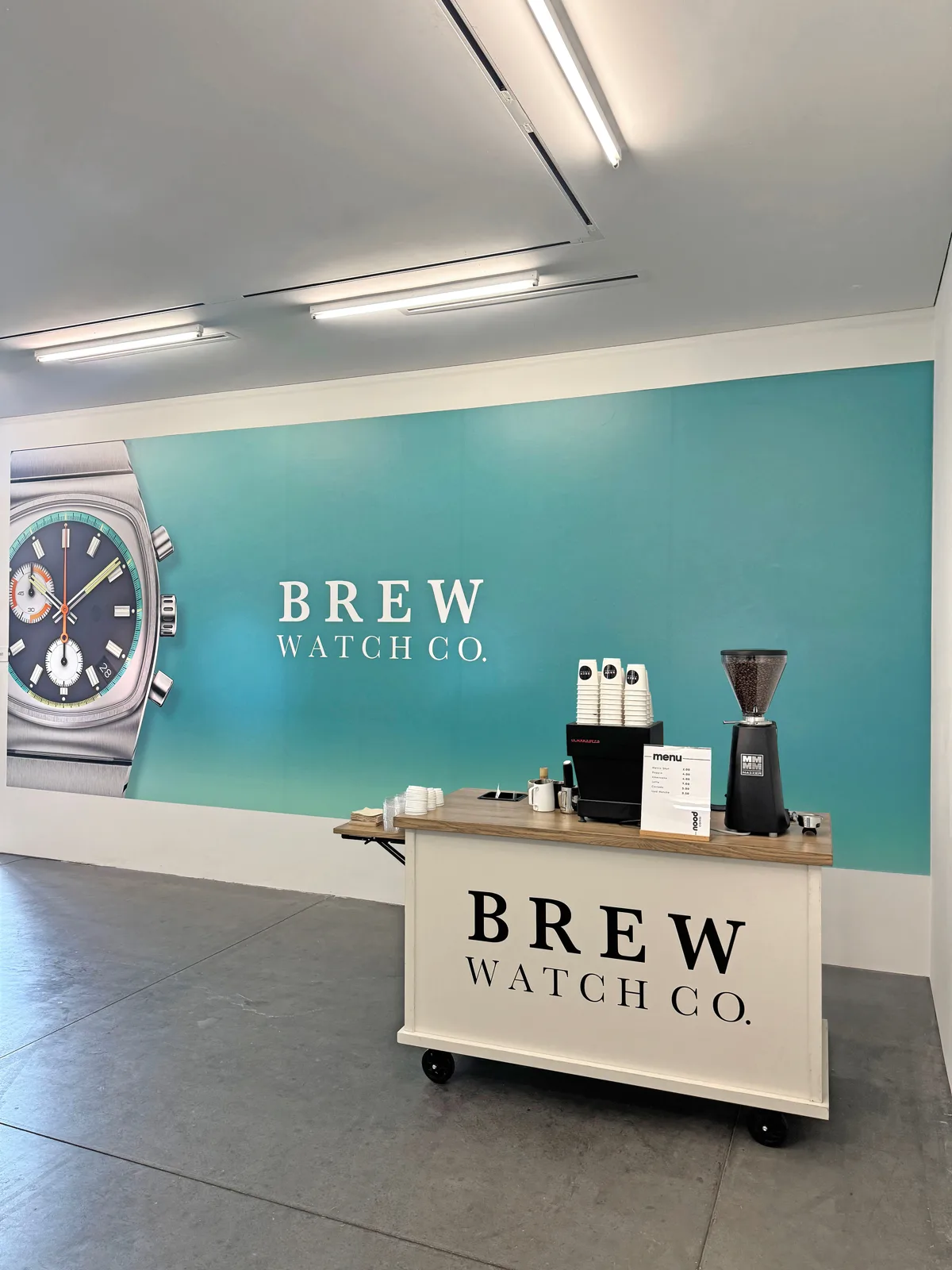 Nood Coffee event setup 6