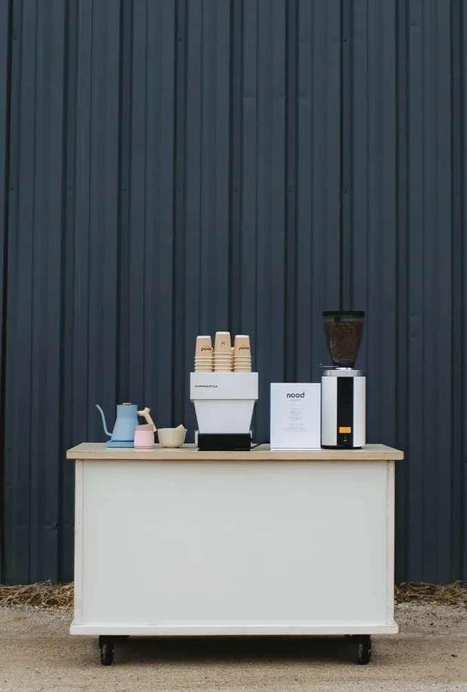 Nood Coffee event setup 2