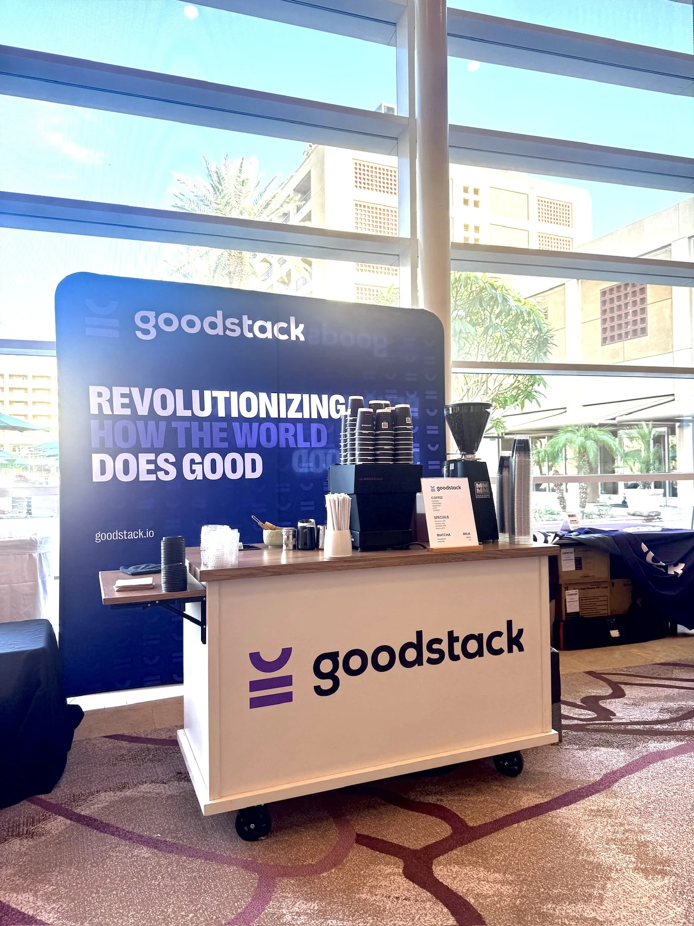 Nood Coffee event setup 4