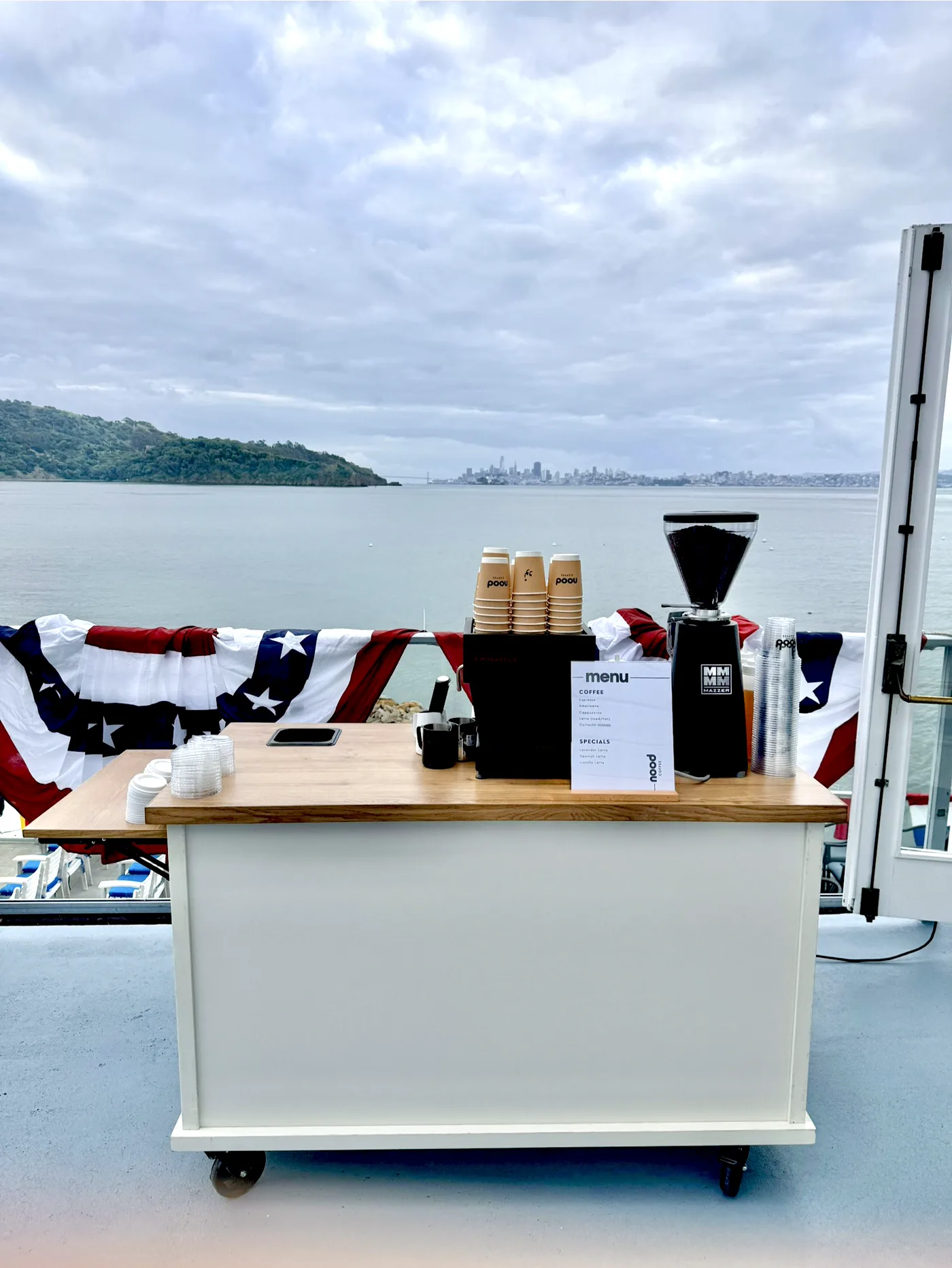Nood Coffee event setup 3
